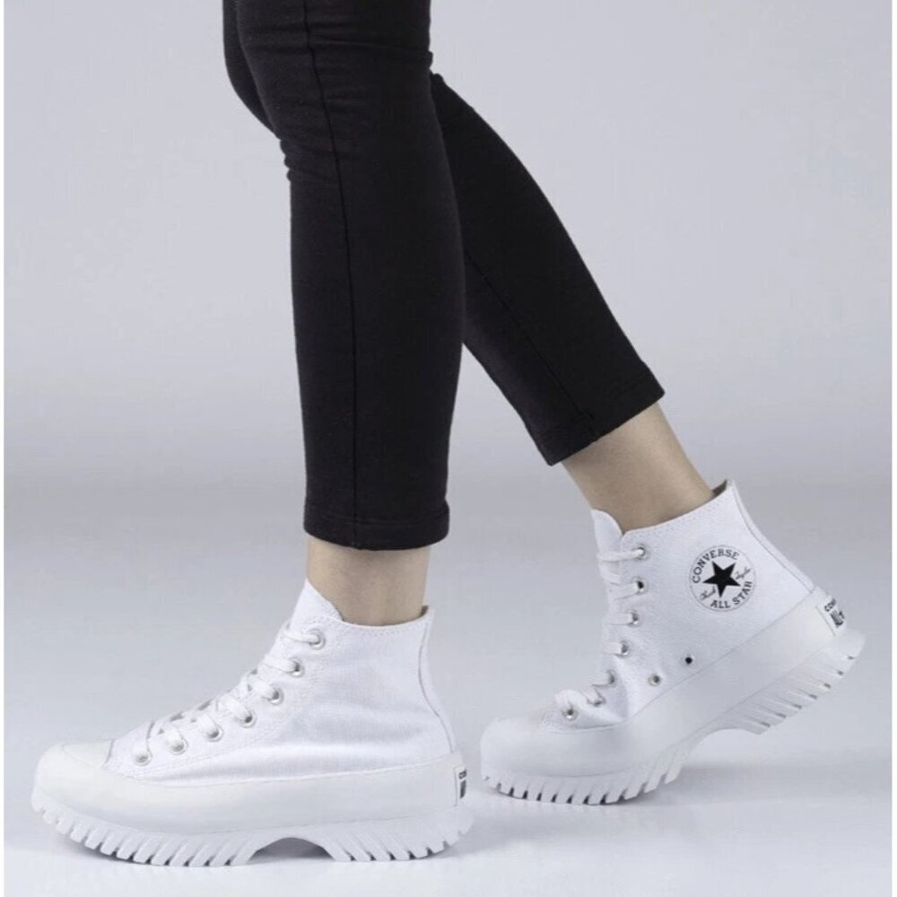 Converse Chuck Taylor All Star Lugged 2.0 Platform Shoes Womens Size 10.5 White